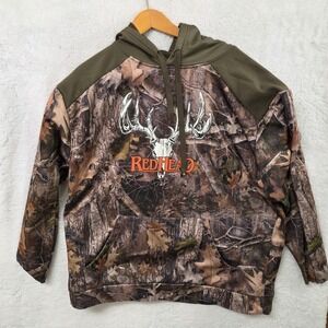 Red Head Brand Camouflage Deer Skull Hoodie Men's XL Mossy Oak